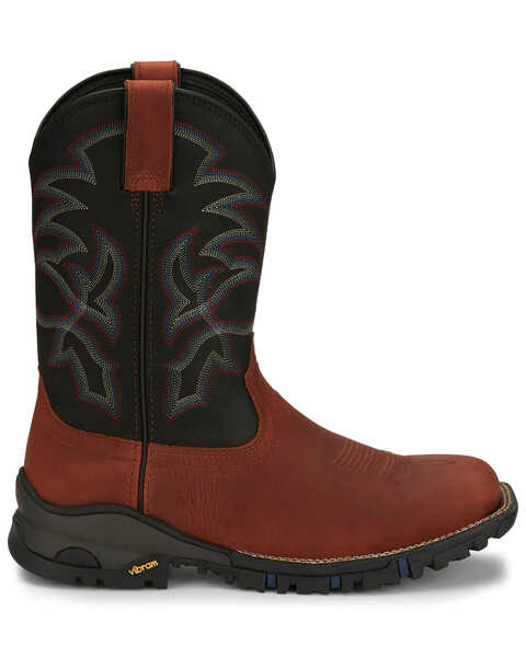 Tony Lama Men's Roustabout Brick Western Work Boots - Soft Toe, Cognac, hi-res