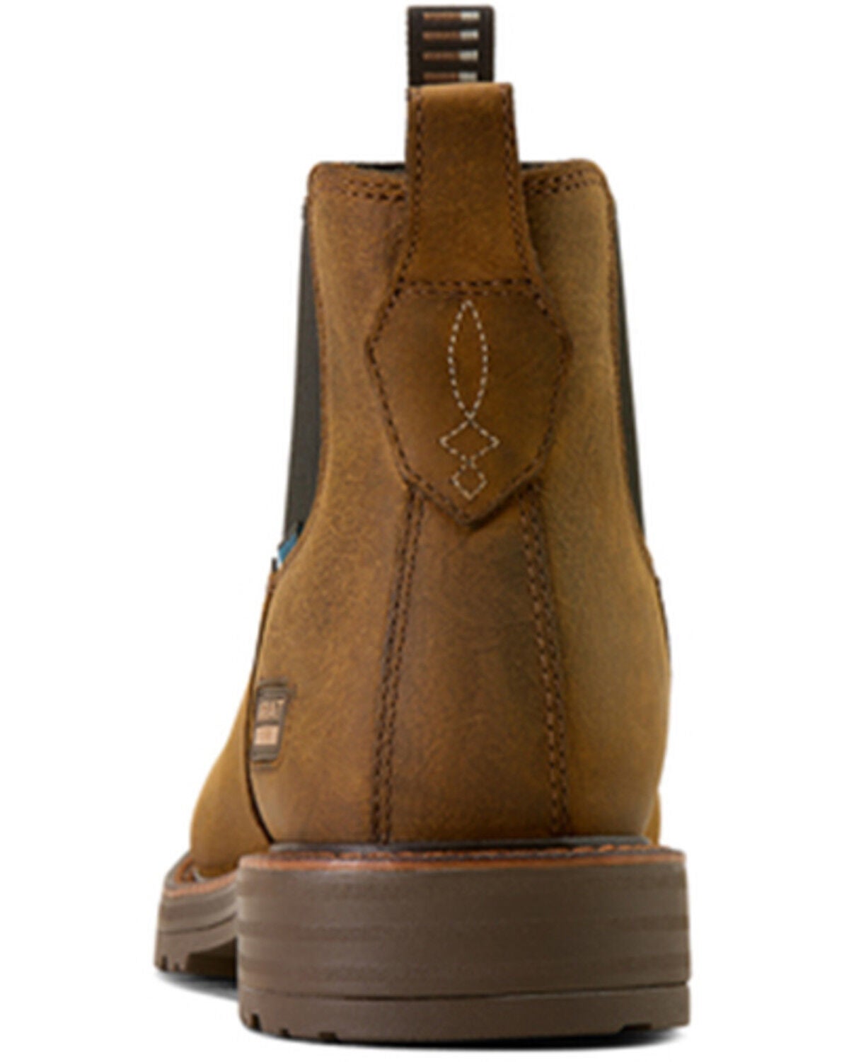 Image #3 - Ariat Men's 6" Activator Waterproof Chelsea Boots - Steel Toe, Brown, hi-res