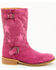 Image #2 - Dingo Little Girls' Blacklist Star Inlay Harness Boots - Square Toe, Pink, hi-res