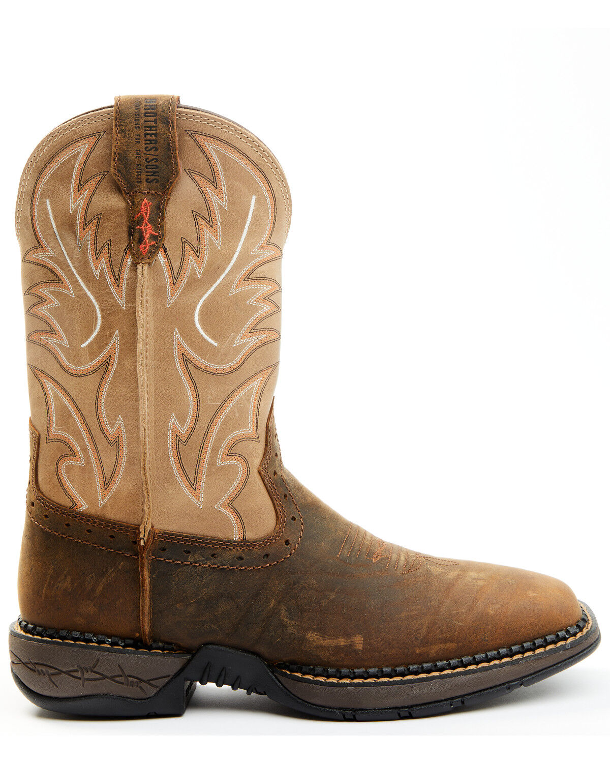 Image #2 - Brothers and Sons Men's Tyche Obsessed Bone Performance Leather Western Boots - Broad Square Toe, , hi-res
