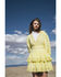 Maia Bergman Women's Mika Lace Tiered Dress, Yellow, hi-res