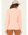 Image #4 - Carhartt Women's Loose Fit Heavyweight Long Sleeve Graphic T-Shirt, Light Orange, hi-res