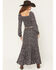 Image #3 - Idyllwind Women's Ridgepoint Ditsy Floral Print High Slit Maxi Skirt, Black, hi-res