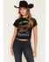 Image #1 - Idyllwind Women's Country Music And Tequila Short Sleeve Graphic Tee, Black, hi-res