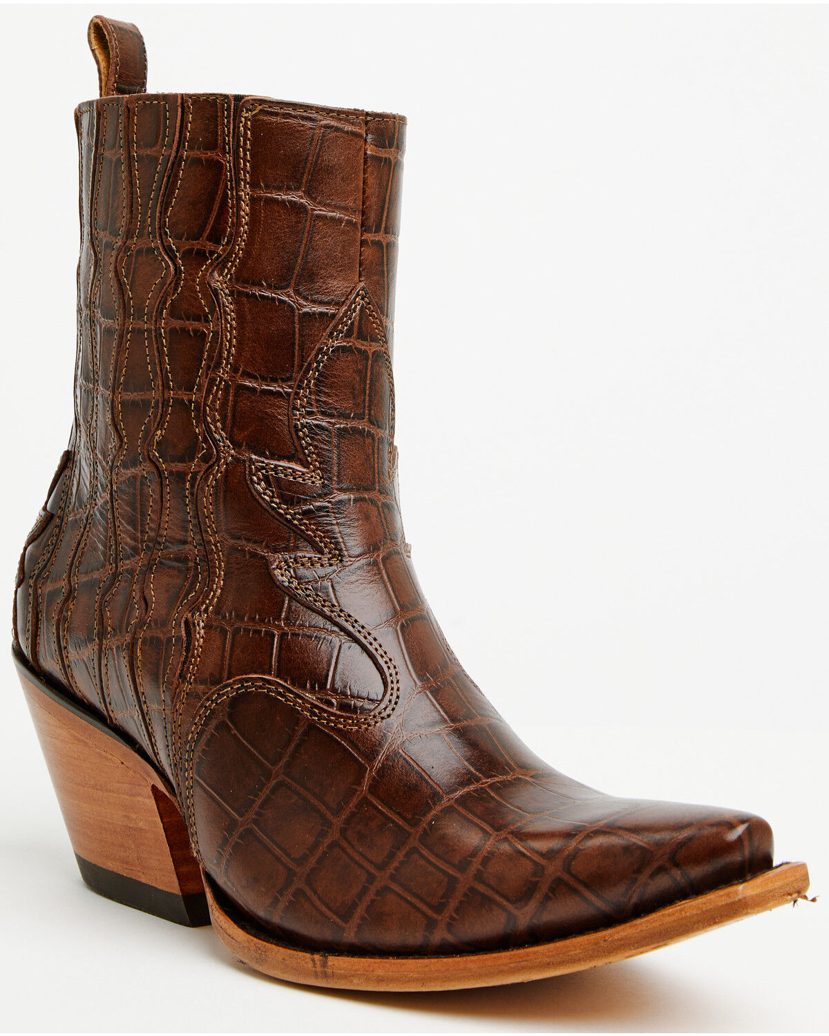 Image #1 - Ariat Women's Jade Western Booties - Snip Toe, Brown, hi-res