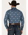 Pendleton Men's Laramie Diamond Print Long Sleeve Western Snap Shirt, Blue, hi-res