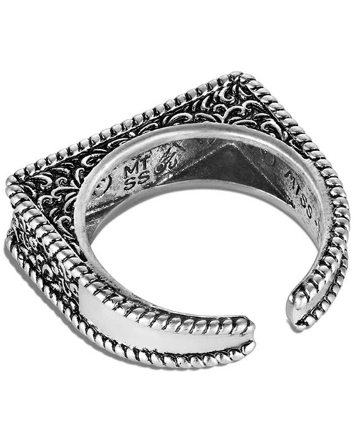 Image #2 - Montana Silversmiths Women's Stirrup Ring, Silver, hi-res