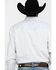 Image #2 - Resistol Men's White Stuart Geo Print Long Sleeve Western Shirt, White, hi-res