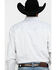 Image #2 - Resistol Men's White Stuart Geo Print Long Sleeve Western Shirt , White, hi-res