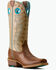 Image #1 - Ariat Women's Lucera Performance Western Boots - Square toe, Brown, hi-res