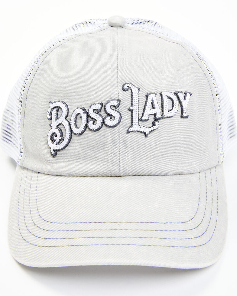 Idyllwind Women's Boss Lady Grey Ball Cap , Grey, hi-res
