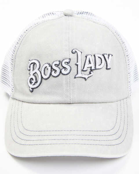 Idyllwind Women's Boss Lady Grey Ball Cap , Grey, hi-res