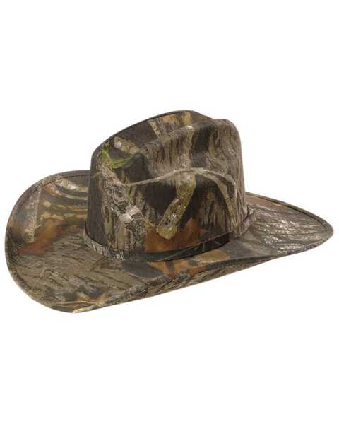 Twister Camouflage Canvas Cowboy Hat, Camouflage, hi-res