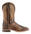 Tony Lama Men's Worn Goat Leather Americana Western Boots - Broad Square Toe, Tan, hi-res