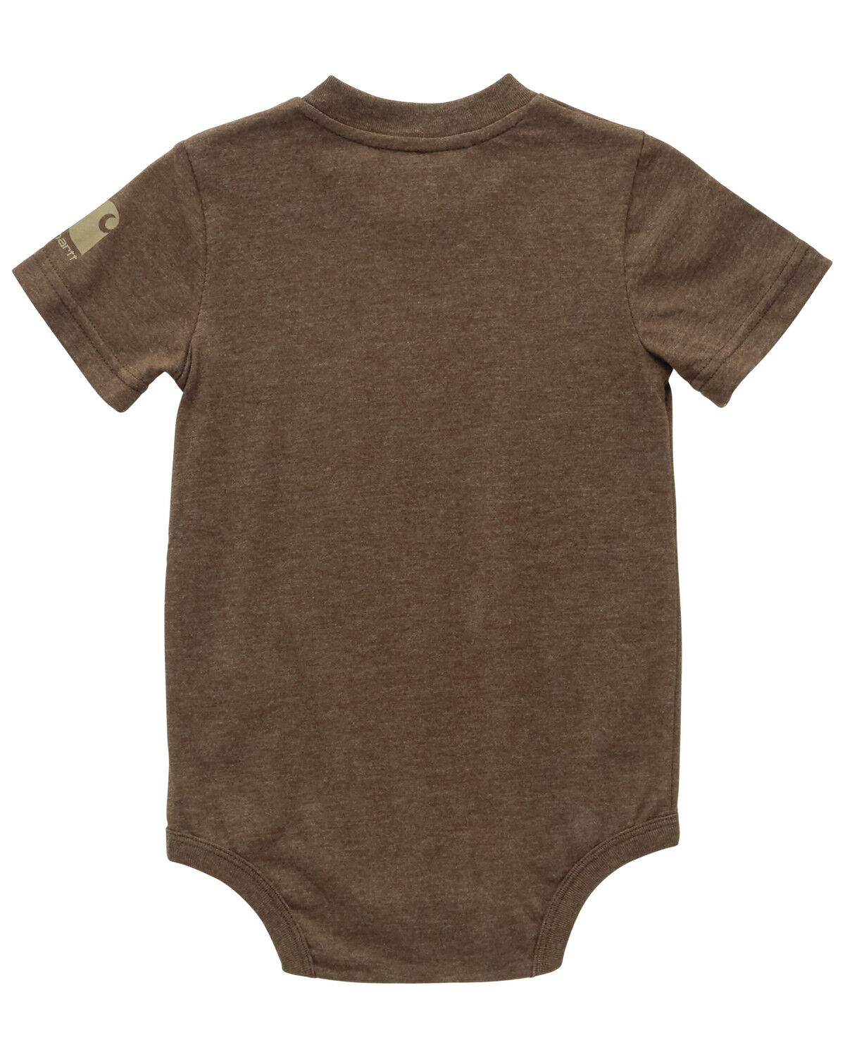Image #2 - Carhartt Infant Boys' Deer Scene Logo Short Sleeve Onesie, Brown, hi-res