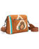 Image #1 - Wrangler Women's Daenerys Winter Southwestern Crossbody Bag, Brown, hi-res
