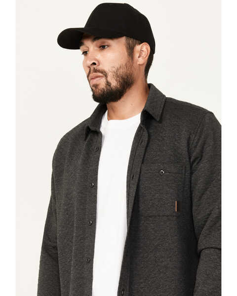 Image #2 - Brothers and Sons Men's Madison Long Sleeve Button Down Shirt Jacket, Charcoal, hi-res