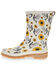 Image #3 - Western Chief Women's Rooster Mid Rain Boots - Round Toe, Cream, hi-res