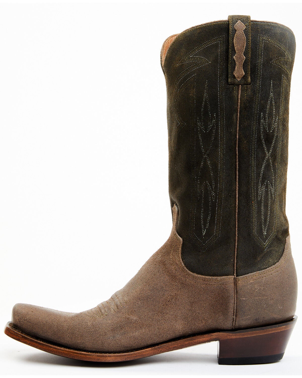 Lucchese Men's Distressed Shell Cowhide Western Boots