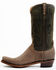 Image #3 - Lucchese Men's Distressed Shell Cowhide Western Boots - Snip Toe, Beige/khaki, hi-res