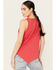 Image #4 - Wrangler Women's Bandana Tank Top, Red, hi-res