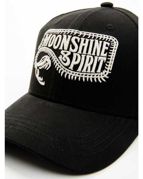 Image #2 - Moonshine Spirit Men's Skeletal Snake Baseball Cap , Black, hi-res