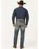 Image #3 - Wrangler Retro Men's Dark Knight Wash Slim Straight Jeans, Dark Rinse, hi-res