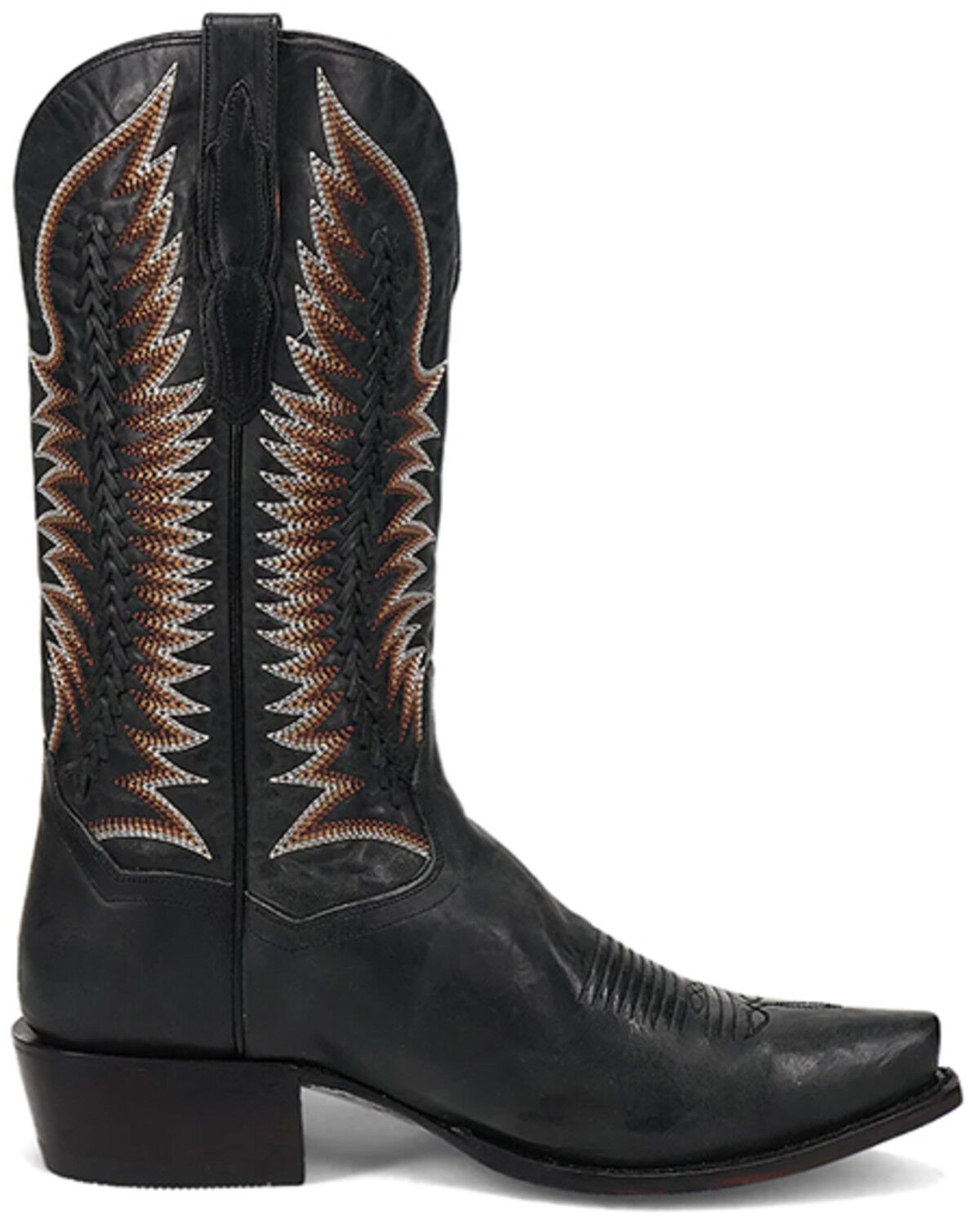 Image #2 - Dan Post Men's Rip Western Boots - Snip Toe, Black, hi-res