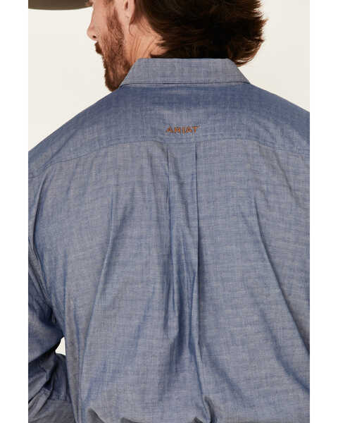 Image #5 - Ariat Men's Thomas Small Diamond Geo Print Long Sleeve Western Shirt , Black, hi-res