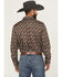Image #4 - RANK 45&reg; Men's Hudson Geo Southwestern Print Long Sleeve Button-Down Stretch Western Shirt, Brown, hi-res