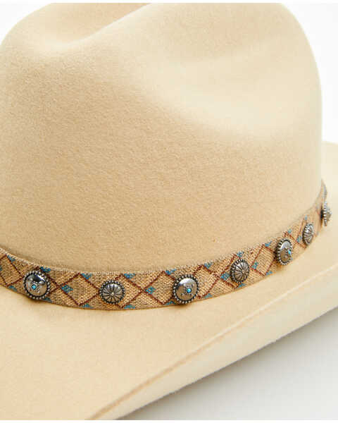 Image #2 - Idyllwind Women's Sarasota Felt Cowboy Hat , Cream, hi-res