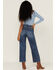 Image #3 - Daze Women's Pleaser High Rise Wide Ankle Jeans, Blue, hi-res