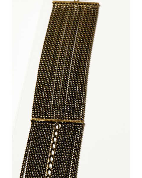 Image #2 - Wonderwest Women's Chain Fringe Bracelet , Gold, hi-res