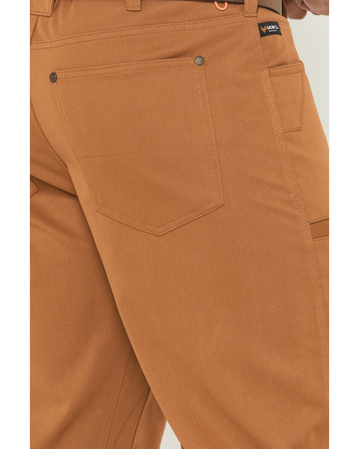 Image #4 - Hawx Men's Burr 2.0 UPF 50+ Water Repellent Stretch Work Pants, Rust Copper, hi-res