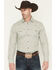 Image #1 - Gibson Trading Co Men's Garfunkle Medallion Print Long Sleeve Snap Stretch Western Shirt - Big, Mint, hi-res