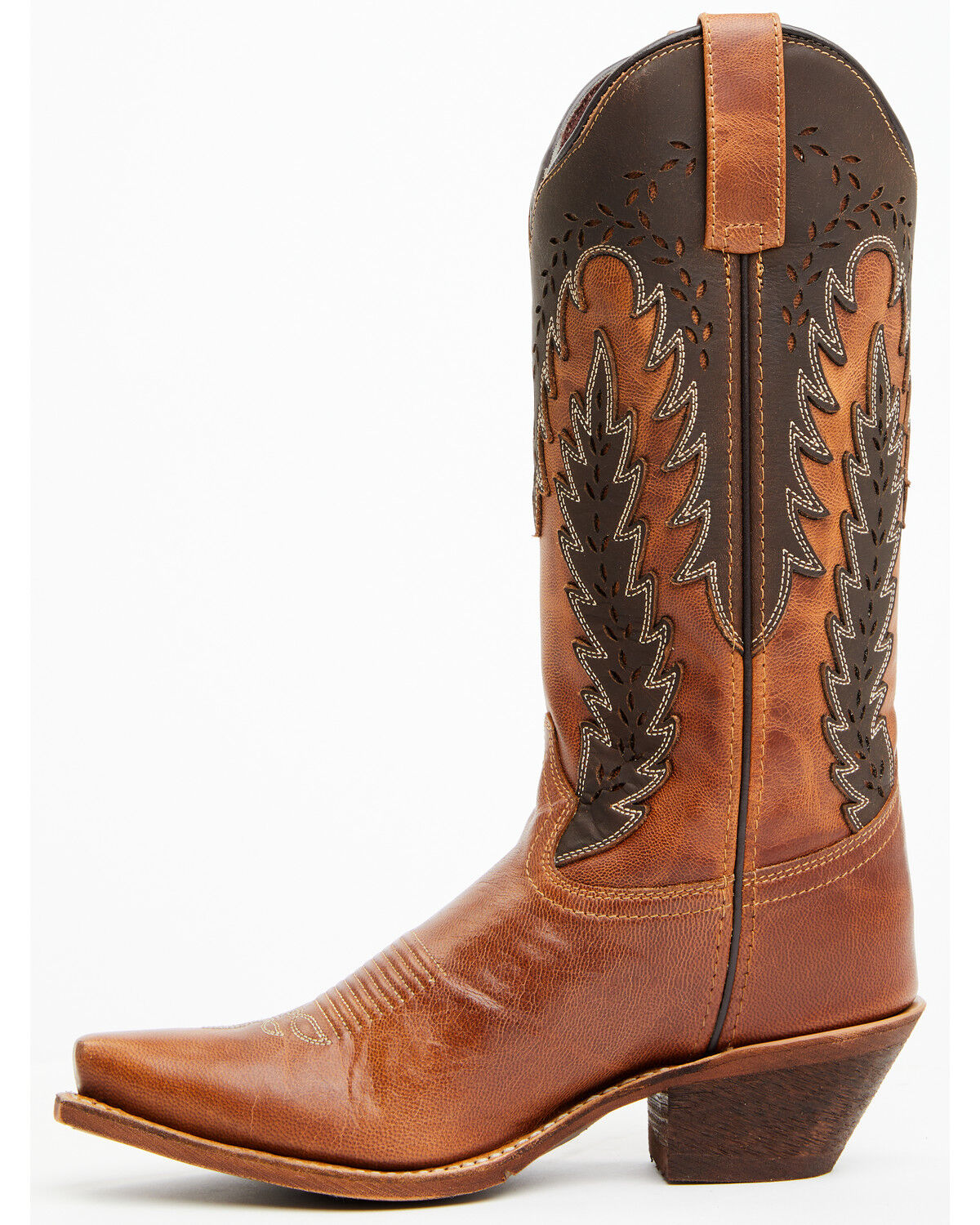 Image #3 - Laredo Women's Farah Western Boots - Snip Toe, Honey, hi-res