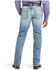 Image #2 - Ariat Men's M2 Stirling Light Wash Relaxed Fit Stretch Bootcut Denim Jeans, Blue, hi-res
