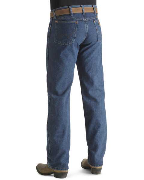 Wrangler Jeans - 13MWZ Original Fit Premium Wash Stonewash - Big 44"- 50" Waist, Blue, hi-res
