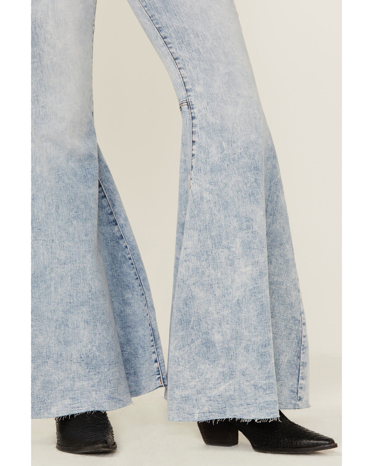 Image #2 - Free People Women's Float On Indigo Marble Flare Jeans, , hi-res