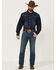 Image #1 - Rock & Roll Denim Men's Revolver Medium Wash Slim Straight Stretch Denim Jeans, Medium Wash, hi-res