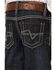 Cody James Boys' Night Hawk Medium Wash Mid Rise Stretch Relaxed Bootcut Jeans, Blue, hi-res
