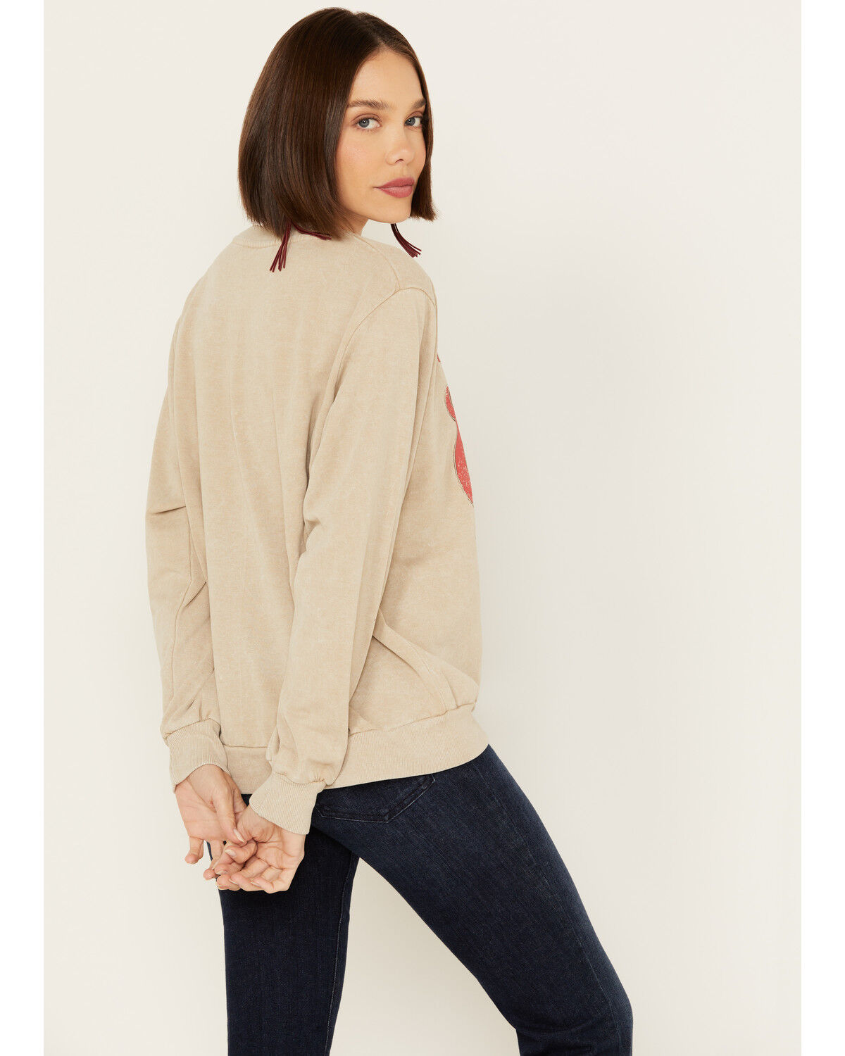 Image #4 - Coors Women's OG Coors Cowboy Graphic Crewneck Sweatshirt, Cream, hi-res