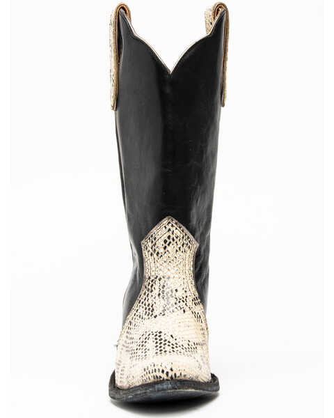 Image #4 - Idyllwind Women's Lonestar Western Boots - Medium Toe, Black/white, hi-res