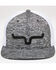 Image #1 - Kimes Ranch Men's Embroidered Logo Mesh Back Trucker Cap, Heather Grey, hi-res