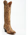 Image #1 - Dan Post Women's Triad Silvie Tall Western Boots - Snip Toe , Brown, hi-res