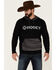 Hooey Men's Lock-Up Logo Graphic Hooded Sweatshirt - Black & Gray , Black, hi-res