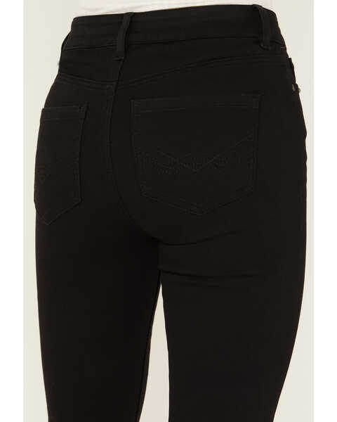 Image #4 - Idyllwind Women's Grove Western Pieced High Rise Gypsy Stretch Bootcut Jeans , Black, hi-res