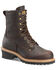 Carolina Women's Elm Logger Work Boots - Steel Toe, Dark Brown, hi-res