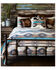 Image #1 - Wrangler Lone Mountain Plush Sherpa Bedspread Set - Queen, Blue, hi-res