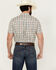 Image #4 - RANK 45® Men's Westgate Abstract Geo Print Short Sleeve Button-Down Stretch Western Shirt, Ivory, hi-res